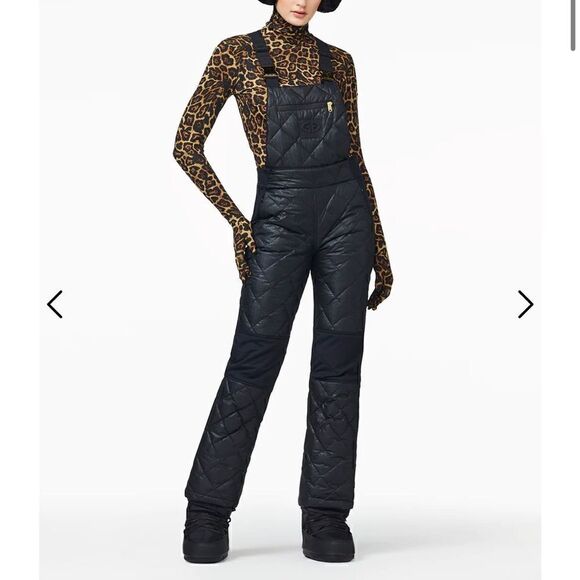 Goldbergh KAYA SALOPETTE BLACK Ski Pants Overalls NWT US size 2 ski bibs - Picture 1 of 9